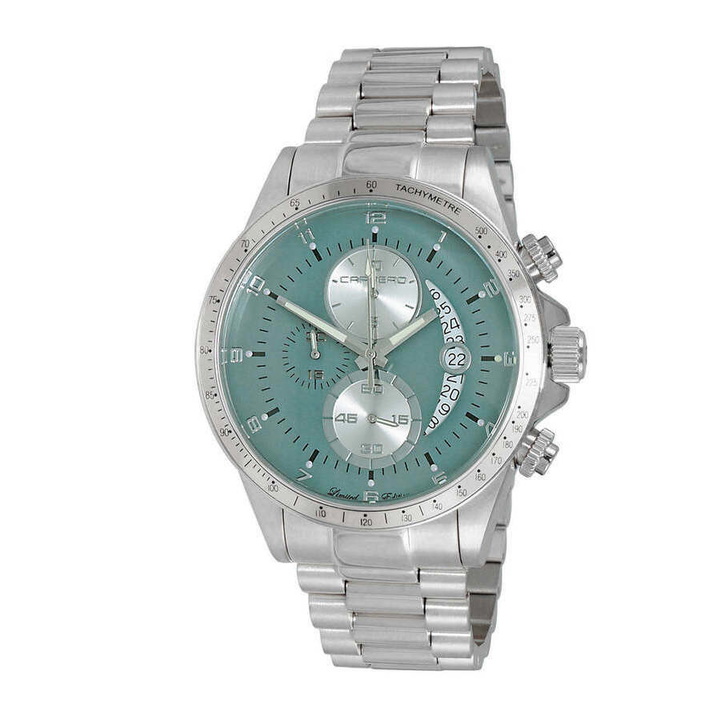 Photo: Torino Carrero Winner Circle Chronograph Quartz Green Dial Mens Watch JCISS101LGN