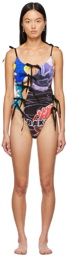 Rave Review SSENSE Exclusive Multicolor Moon One-Piece Swimsuit