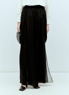 Max Mara Silk Chiffon Maxi Skirt