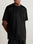 Stone Island - Logo-Embroidered Cotton-Jersey T-Shirt - Black