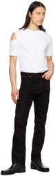 Steven Passaro Black Contrast Stitched Jeans