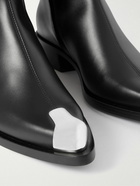 Alexander McQueen - Punk Embellished Leather Chelsea Boots - Black