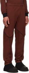 Olly Shinder Burgundy Tri Zip Sweatpants