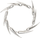 Mugler Silver Spike Necklace