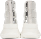 Alexander McQueen Silver Tread Slick Boots