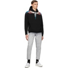 Marcelo Burlon County of Milan Black and Burgundy Wings Hoodie