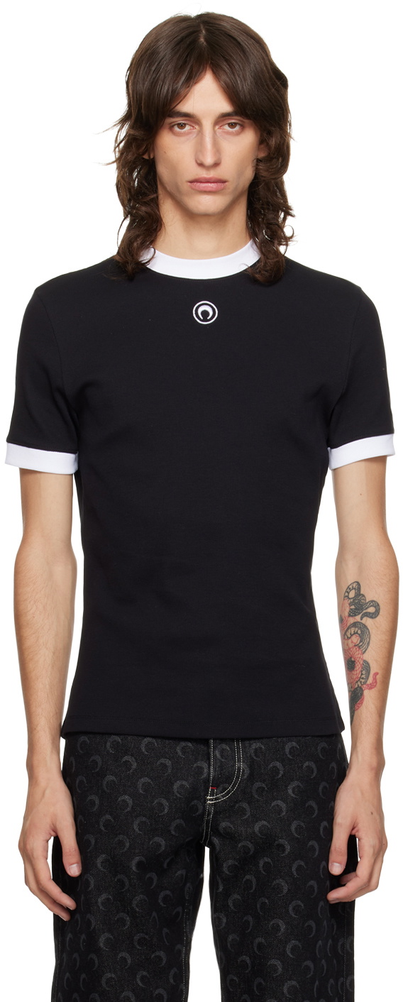 Marine Serre Black Moon Logo T-Shirt Marine Serre
