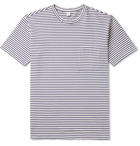 Aspesi - Striped Cotton-Jersey T-Shirt - Blue