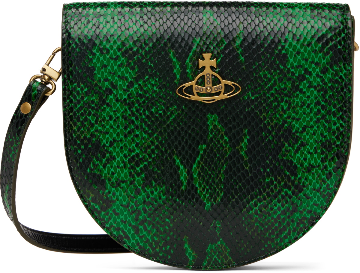 Vivienne Westwood Green Saddle Crossbody Bag Vivienne Westwood