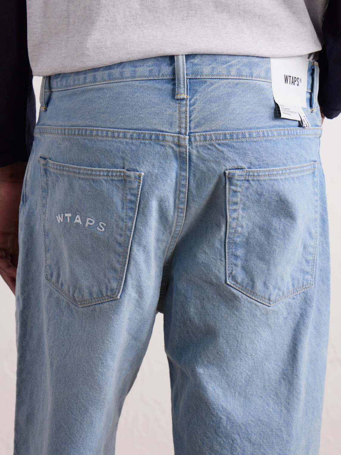 WTAPS - Blues Wide-Leg Logo-Embroidered Jeans - Blue
