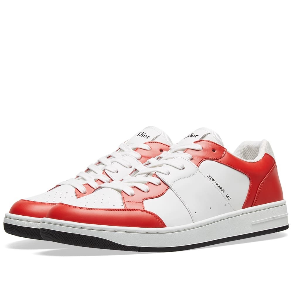 Dior Homme B02 Sneaker White & Red Dior Homme
