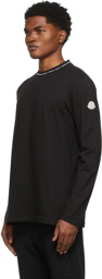 Moncler Black Long Sleeve Logo T-Shirt