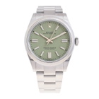 Rolex Oyster Perpetual Automatic Chronometer Green Dial Mens Watch M134300-0006