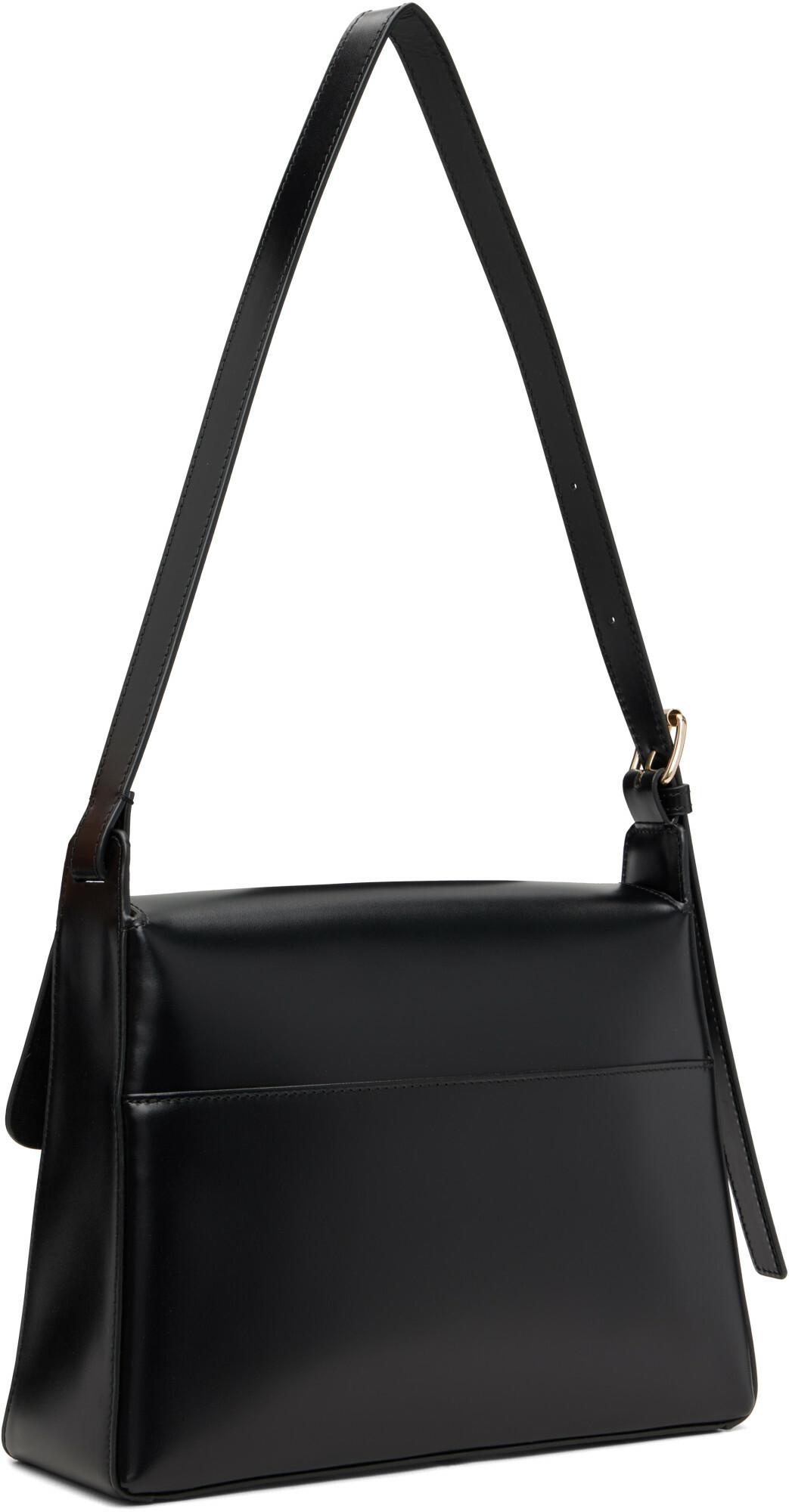A.P.C. Black Virginie Flap Bag
