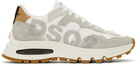 Dsquared2 White & Grey Run 'DSQ2' Sneakers