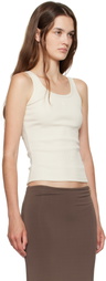 AMIRI Off-White 'MA' Embroidery Tank Top