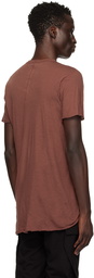 Rick Owens Brown Porterville Basic T-Shirt