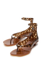 Chloe Jelly 25 Thong Sandals Brown