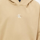 Calvin Klein Men's Archival Monologo Back Hoody in Travertine