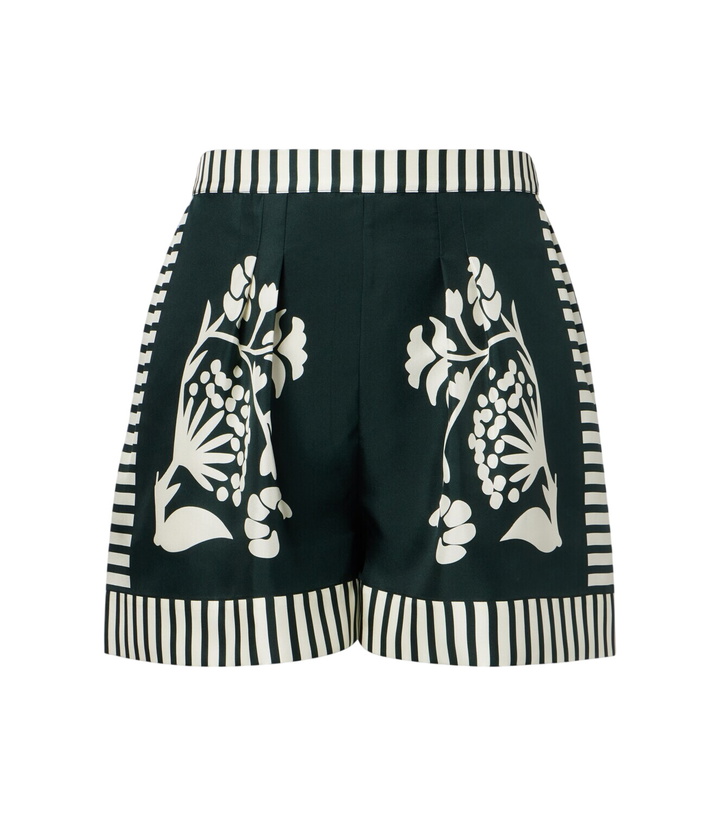 Photo: Eres Arjun printed silk twill shorts