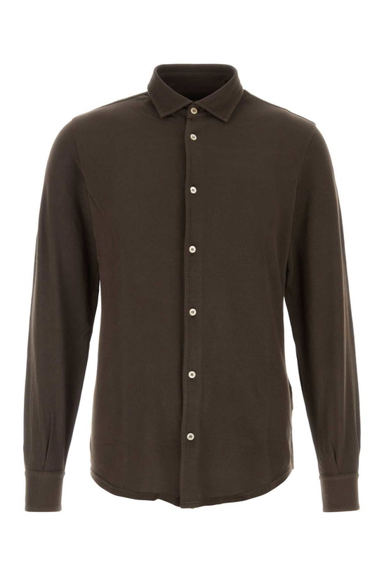 Photo: Fedeli Brown Oxford Shirt