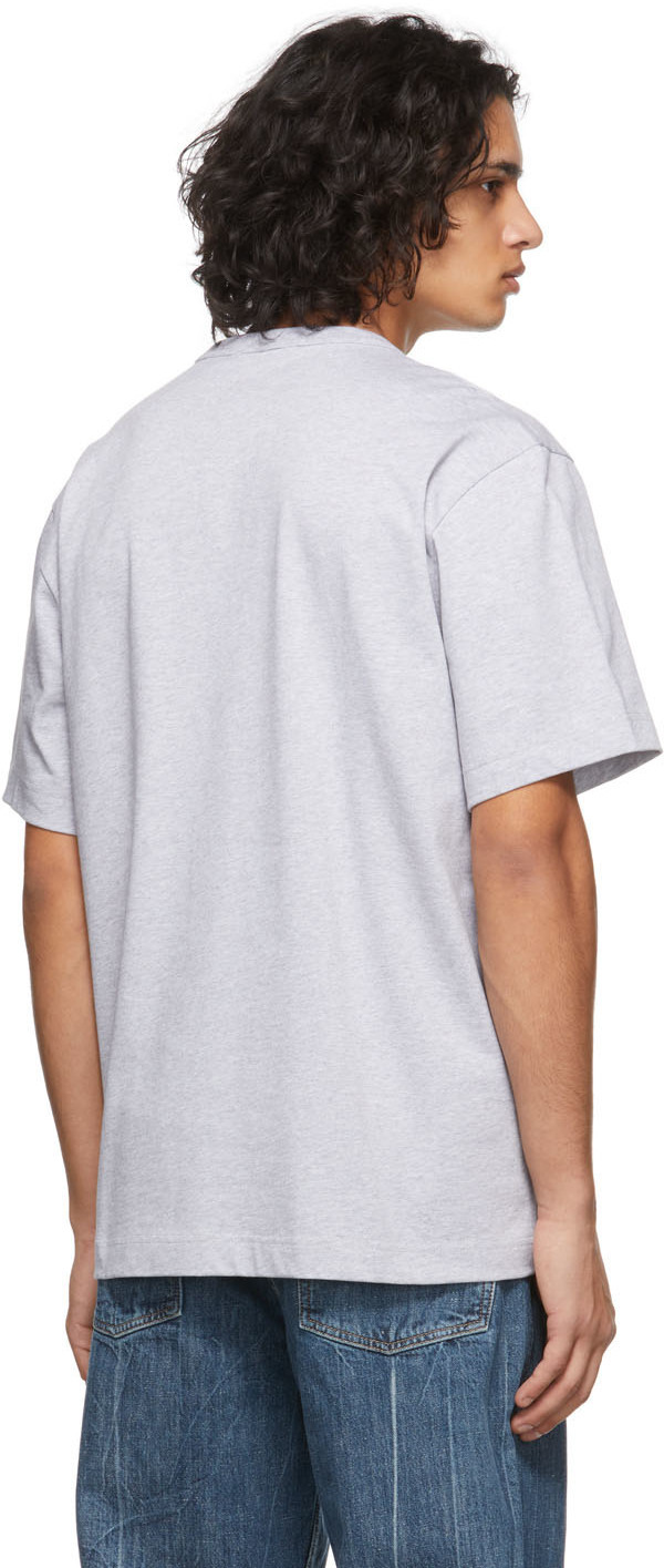 Helmut Lang Grey Core Logo T-Shirt Helmut Lang