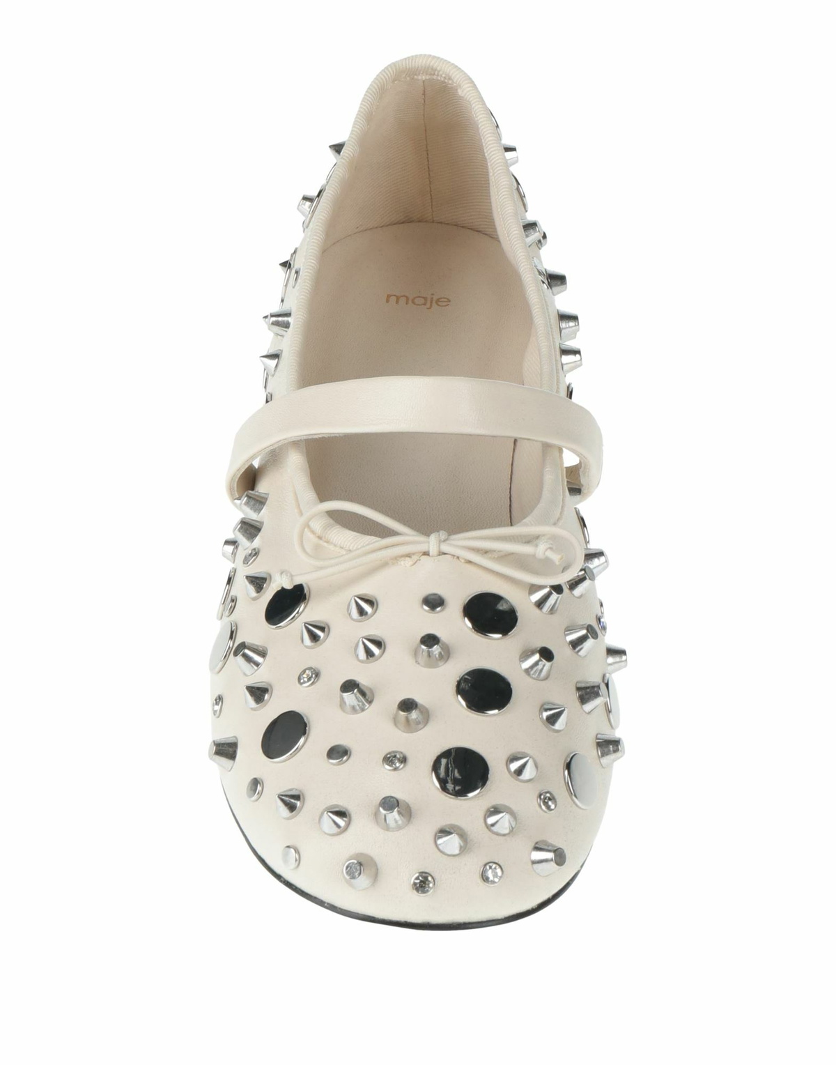 Maje Womens Ballet flats Ivory