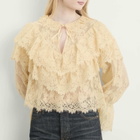 RIXO Women's Faryn Top in Vintage Cream