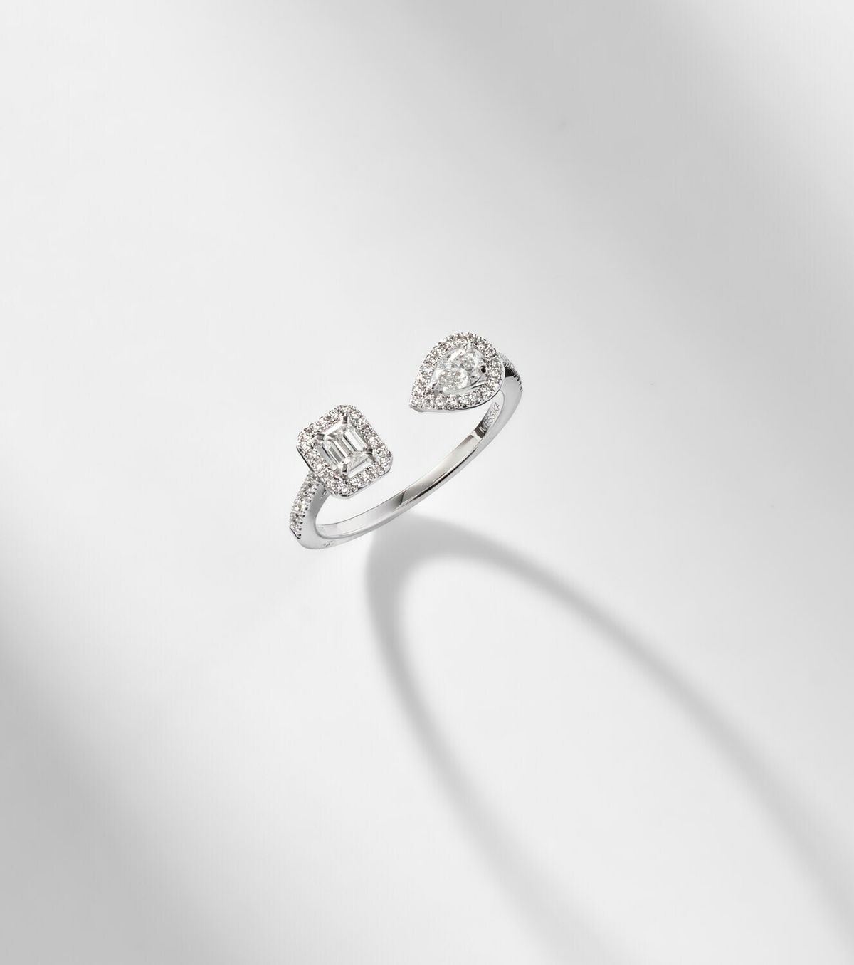 Messika My Twin 18kt white gold ring with diamonds