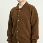 Howlin by Morrison Men's Howlin' Creatures Of The Howlin' Moon Polo Cardigan in Nuts