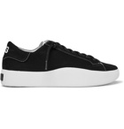 Y-3 - Tangutsu Suede-Trimmed Canvas Sneakers - Black