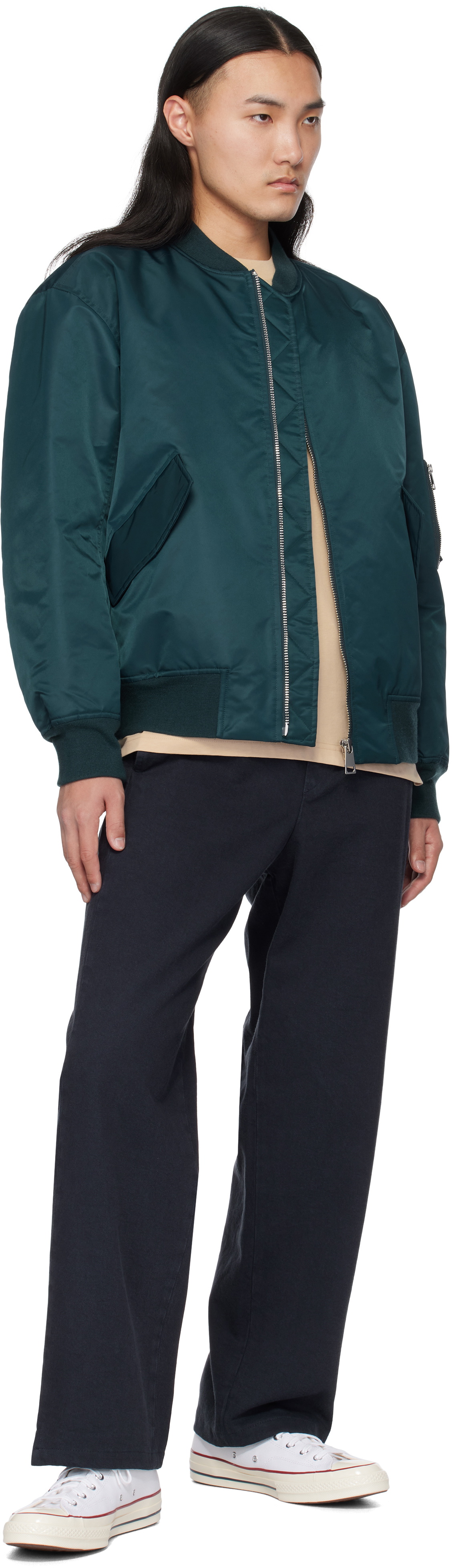 A.P.C. Blue Logan Bomber Jacket