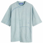 A-COLD-WALL* Men's Oblique T-Shirt in Grey-Green Tourmaline