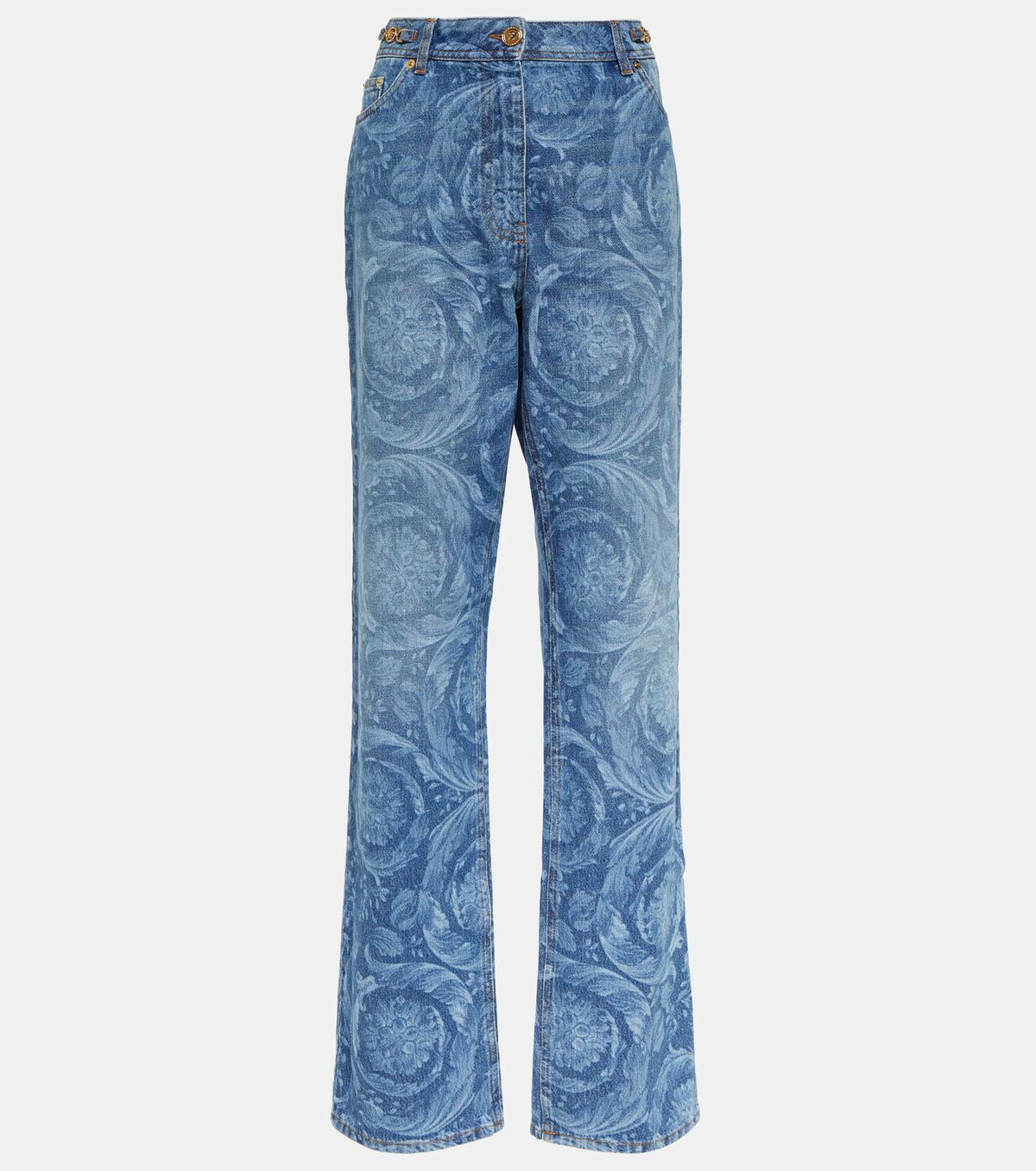 【送料&関税込】Versace Straight Denim Jeans Versace Jeans Couture Magazine Straight Jeans | Blue | FARFETCH