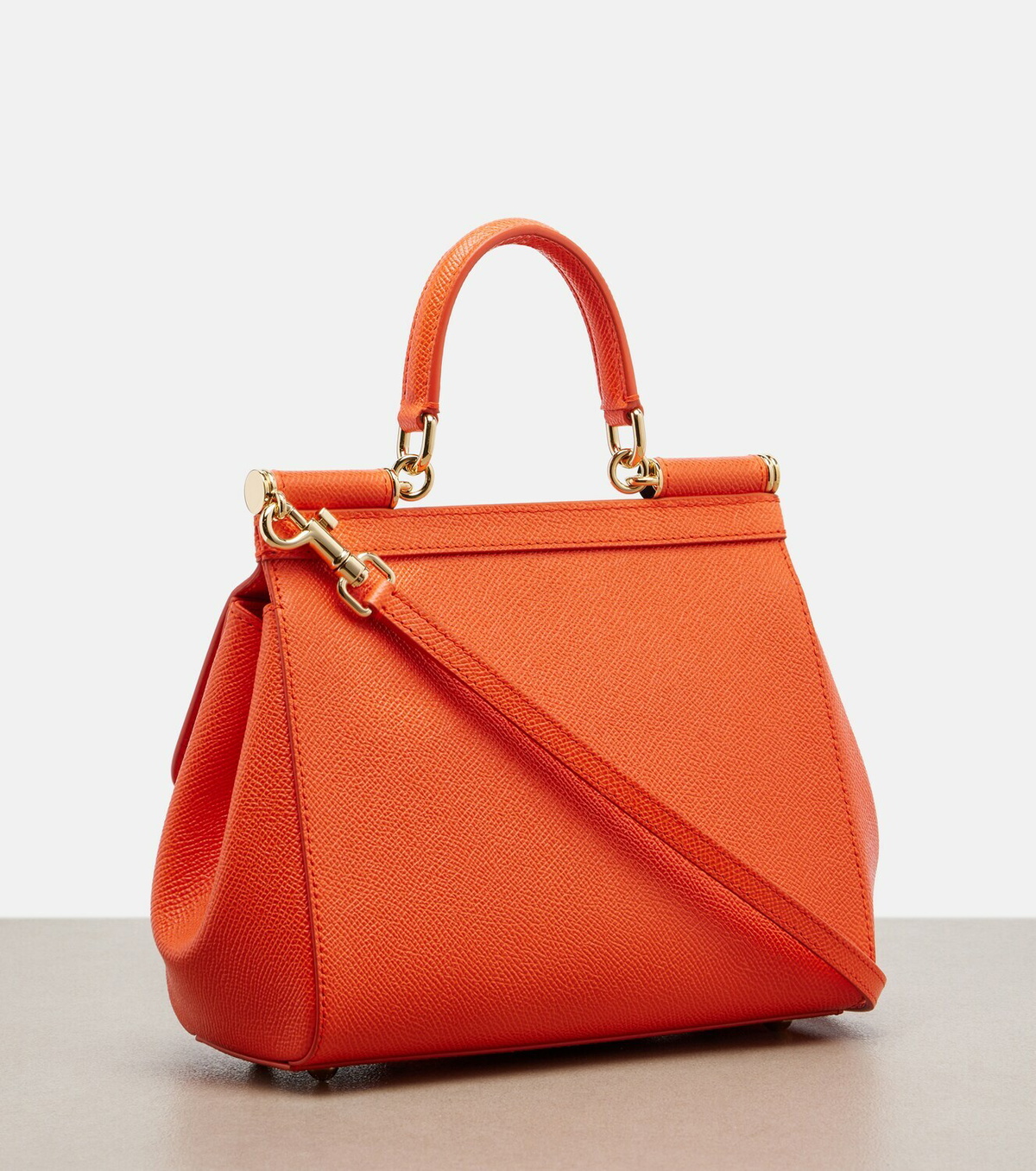 Dolce&Gabbana Sicily Small leather top-handle bag