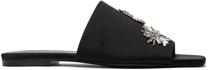 Photo: Lanvin Black Satin Sandals