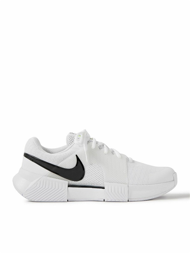 Photo: Nike Tennis - Zoom GP Challenge 1 Rubber-Trimmed Mesh Tennis Sneakers - White