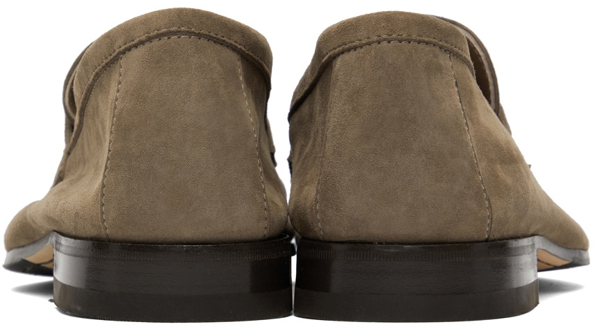 Paul Stuart Taupe Suede Macao II Loafers