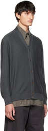 Lemaire Black Twisted Cardigan