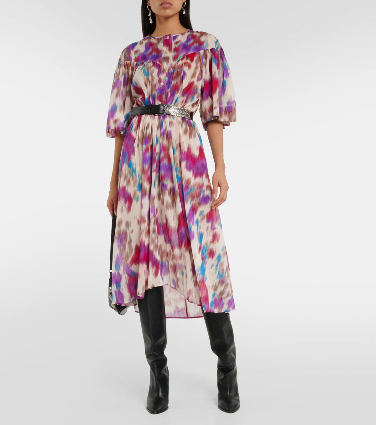 【関税&送料込】Marant Etoile Dress Marant Étoile Lanikaye Printed Cotton Voile Mini Dress | Liberty