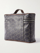 Métier - Many Days Leather-Trimmed Printed Canvas Wash Bag