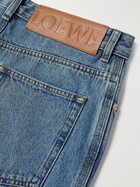 LOEWE - Anagram Straight-Leg Logo-Appliquéd Jeans - Blue