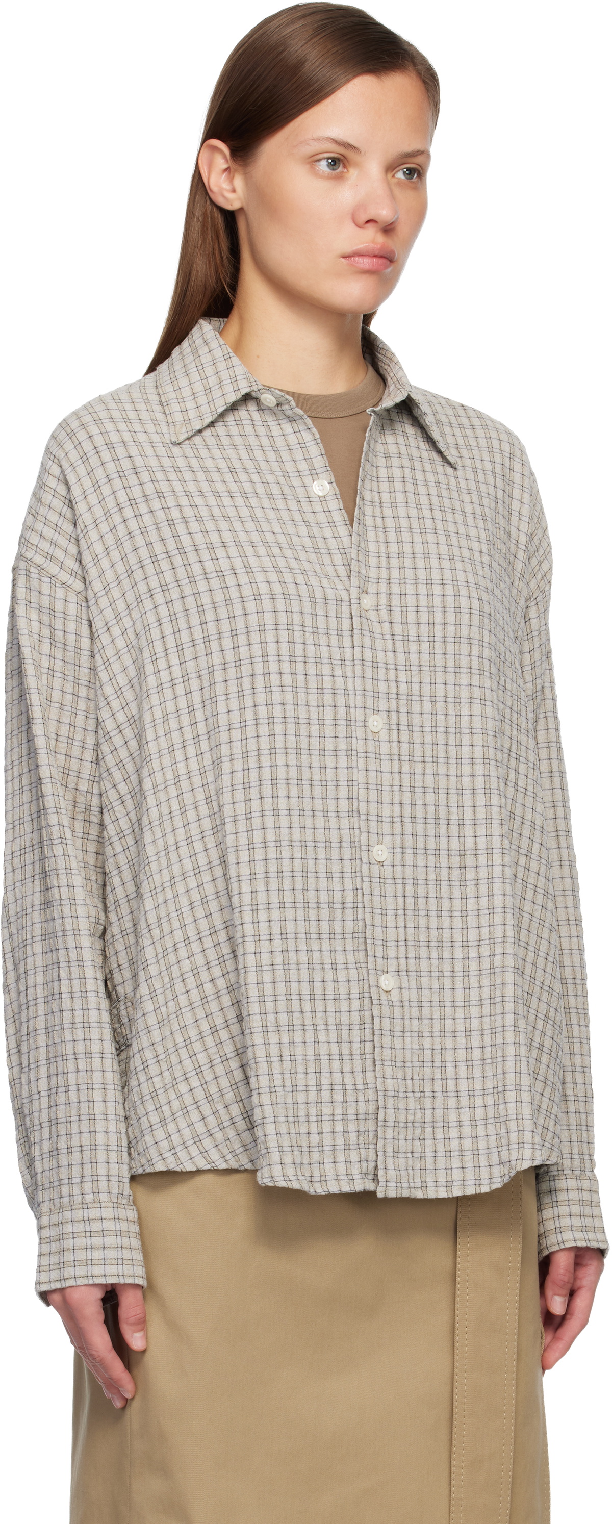 mfpen Gray Button Down Shirt