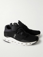 ON - Cloudnova Mesh and Neoprene Running Sneakers - Black