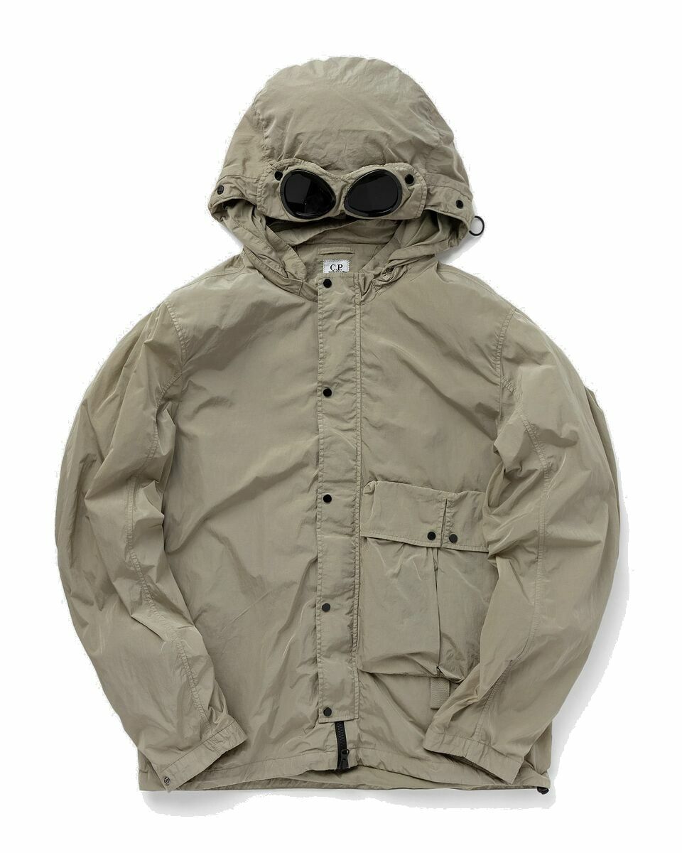 Photo: C.P. Company Chrome R Hooded Overshirt Grey - Mens - Overshirts|Shell Jackets