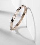 Sydney Evan Heart 14kt gold bangle with diamonds
