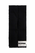 JIL SANDER padded scarf Black