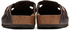 Birkenstock Brown Regular Boston Slip-on Loafers