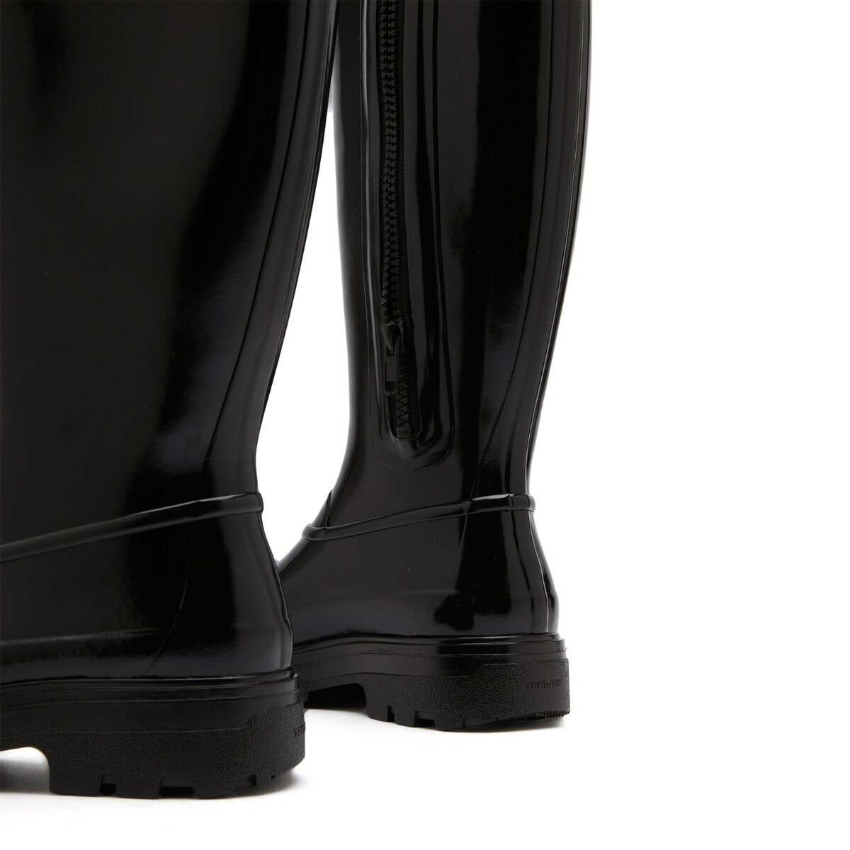 KASSL Editions Women's x Tretorn Tijntje Shiny Knee High Boot in Shiny Black