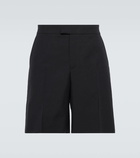 Alexander McQueen Cotton, wool, and mohair shorts